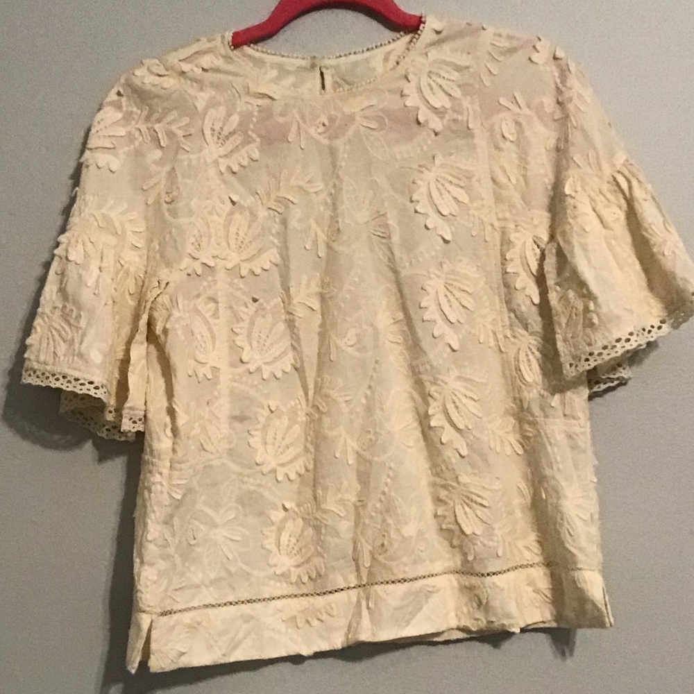 J. Crew Embroidered Top